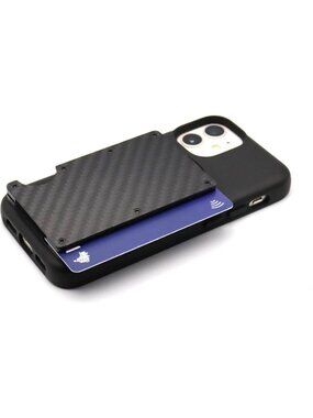 Carbon Fiber Credit Card Wallet & ID Holder - Quad Lock Compatible, Slim Design